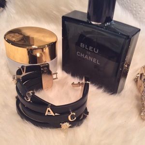 Versace leather and gold medusa